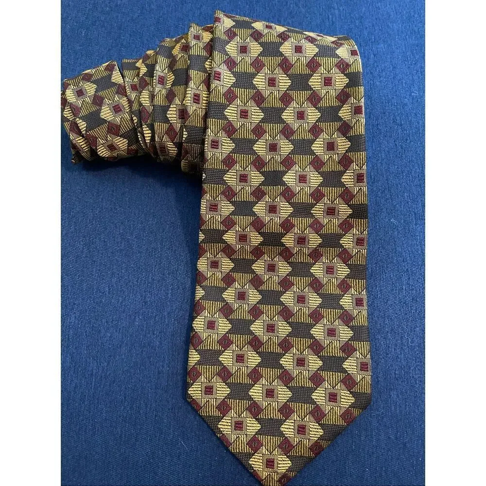 Vintage Robert Talbott Nordstrom Men’s Geometric Style Silk Tie
